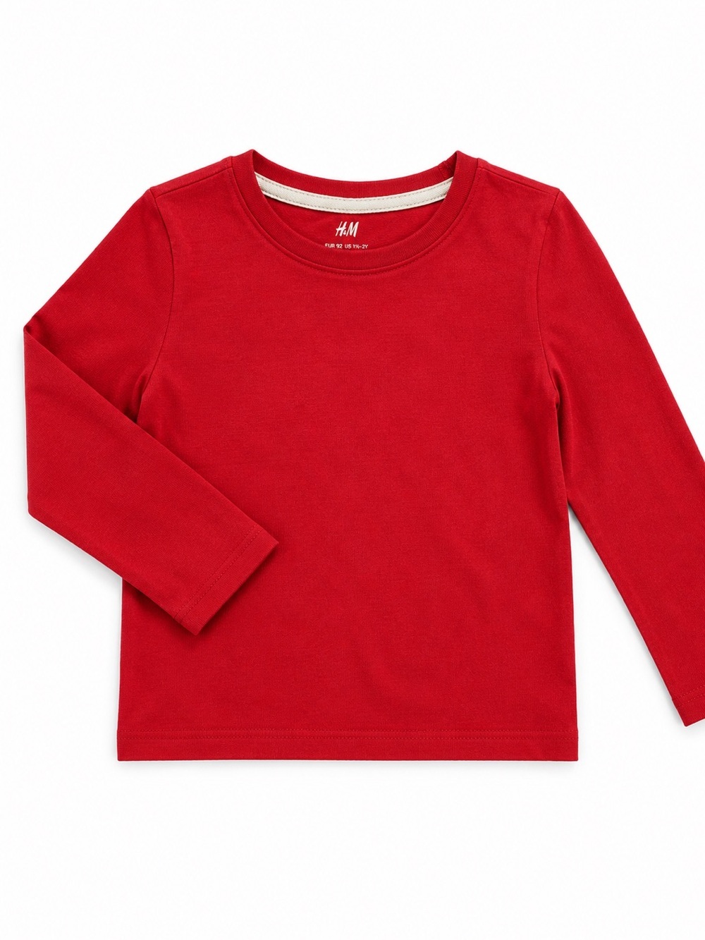 H&M Kids Red Long-Sleeve Tee